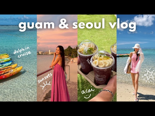 guam & seoul vlog 🌴🌺🐠 traveling guam, kayaking, snorkeling, back to cold seoul, wedding photo album
