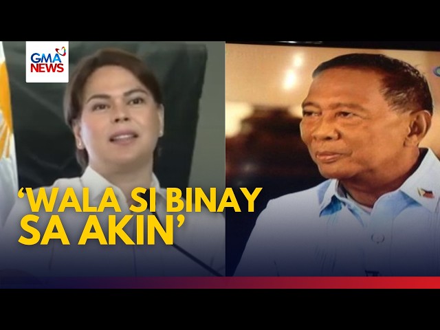 VP Sara, may tugon sa paghahambing sa kaniya kay Binay 'hindi siya umabot sa impeachment' | GMA News