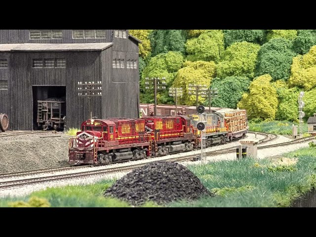 Chasing Trains on my Lehigh Valley Model Railroad 