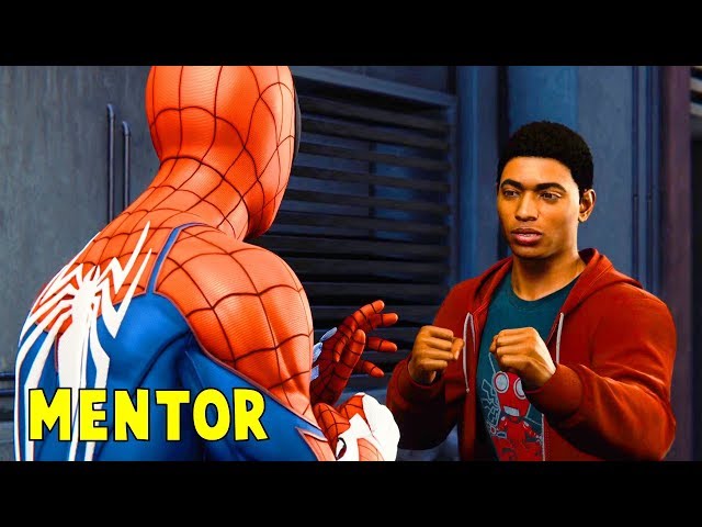 Spiderman Teaches Miles How to Fight Crime - Marvel's Spiderman 2018 - PS4 Pro HD