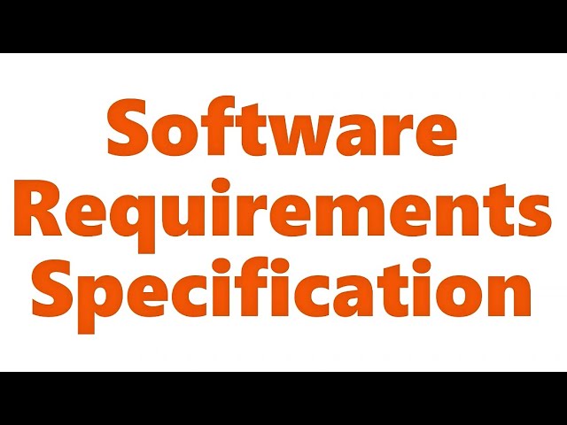 Software Requirements Specification