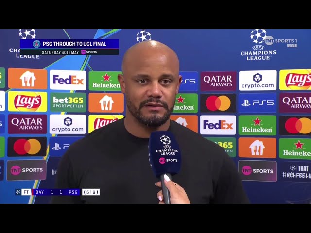 Vincent Kompany Post Match Interview 🤬| Bayern Munich vs PSG 1-1 (5-6)