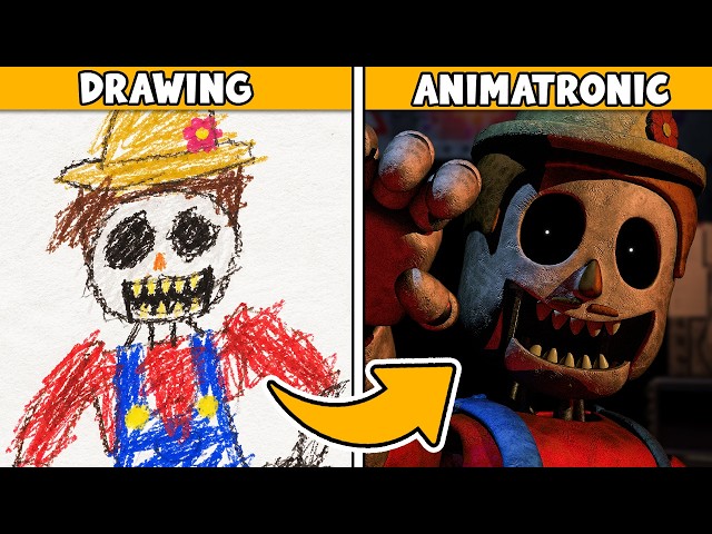 I Turned YOUR Drawings Into FNAF Animatronics