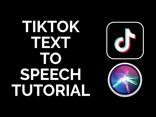 How to Use Text to Speech on TikTok (Siri Voice Tutorial)
