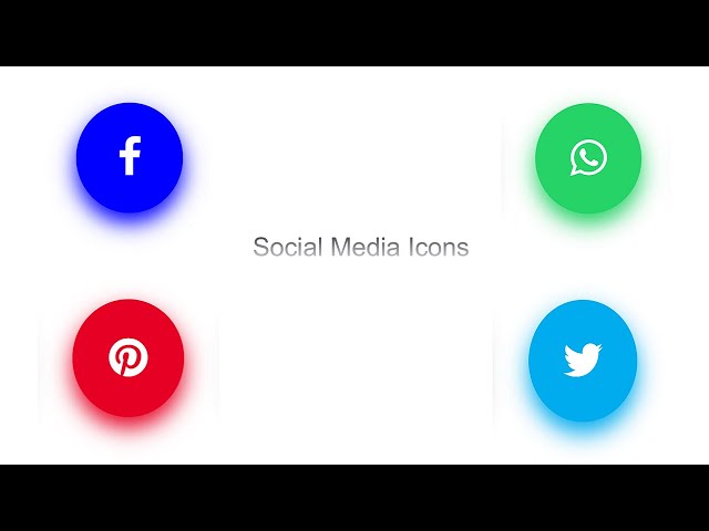 Amazing hover effect on social media icons using html and css | Add social media buttons to website