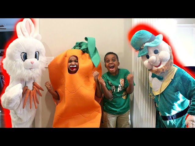 Shiloh And Shasha Easter Bunny with St Patrick EPIC RAP! - Onyx Kids