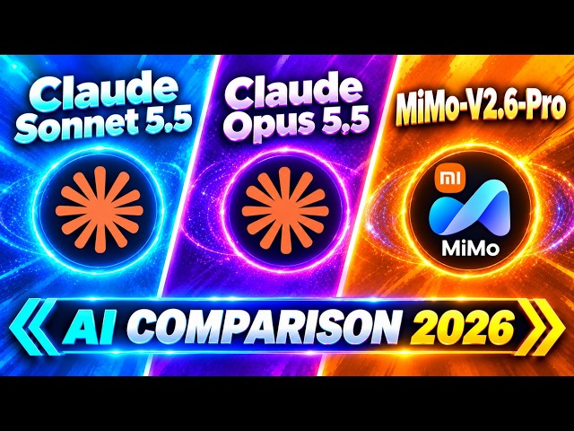 Claude Sonnet 5.5 vs Claude Opus 5.5 vs MiMo V2.6 Pro Ai comparison 2026