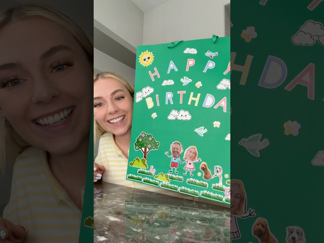 My new gift is the wrapping 🥴🎁 #DIY #craft making custom stickers for a birthday gift