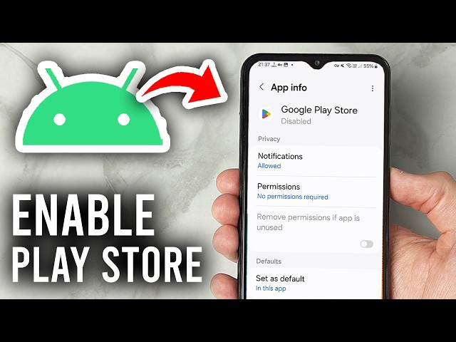How To Enable Google Play Store On Android - Tutorial