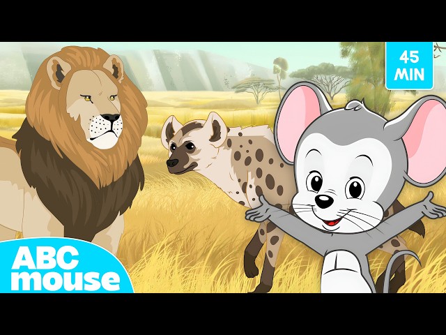 Serengeti Animals Adventure 🦁🐆 | ABCmouse Search & Explore for Kids | 45-Minute Compilation