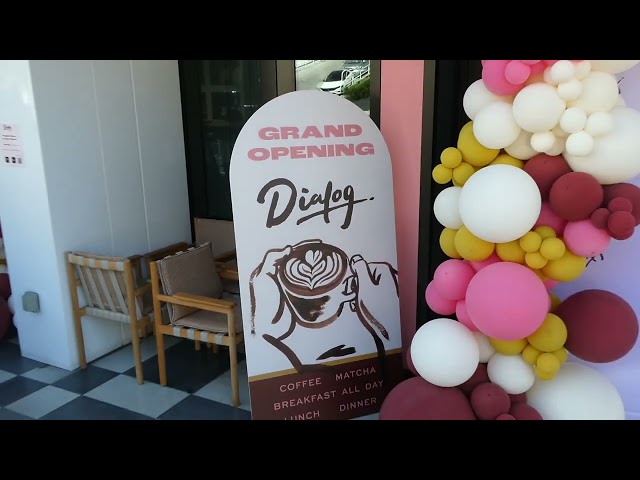 Dialog Cafe Opening Sunset Blvd Los Angeles California October 3, 2026 Summer Heatwave 102 Degrees