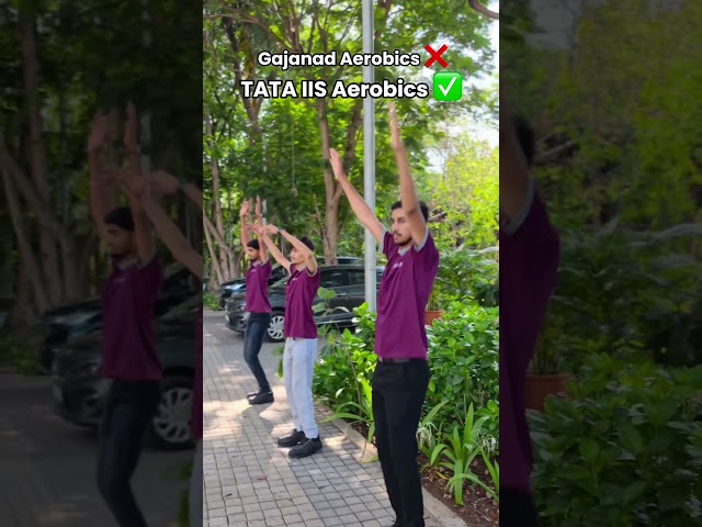 🧘‍♂️✨ Yoga Day at TATA IIS – but with a fun twist! 😄 #yogaday