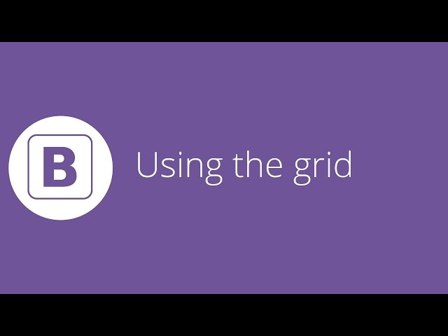 Bootstrap tutorial 5 - Using the grid