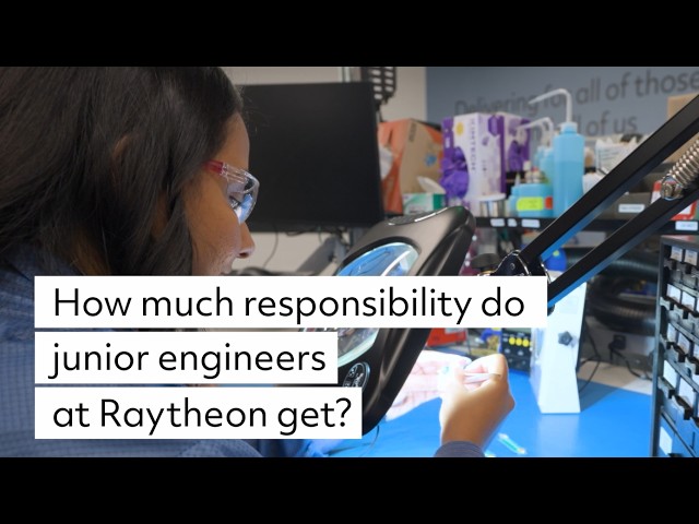 How much responsibility do junior engineers at Raytheon get?