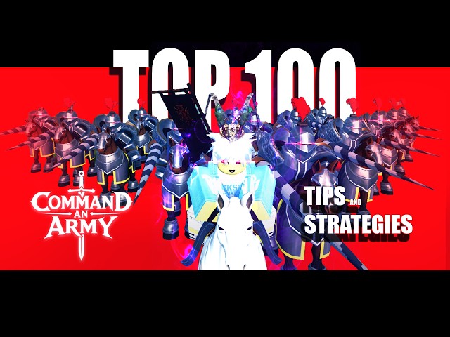 [COMMAND AN ARMY] Strategies and tips from a top 100 player
