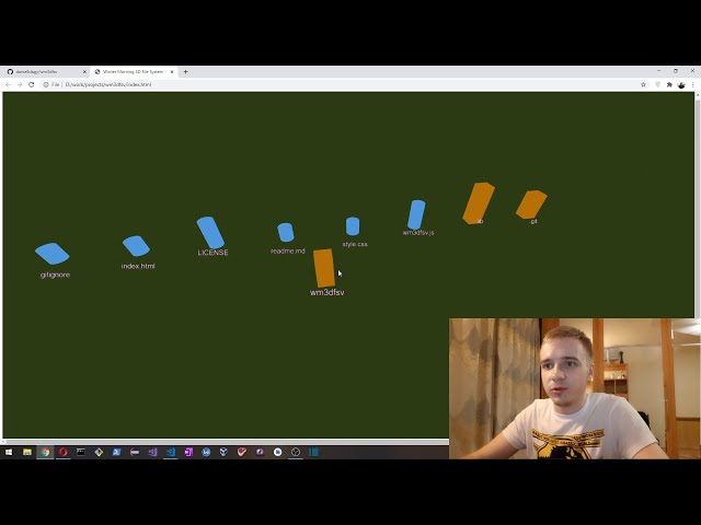 File System Visualizer in javascript with threejs