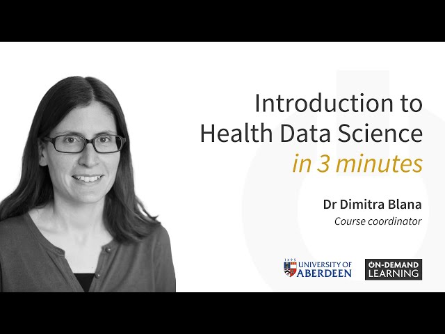 Introduction to Health Data Science in 3 minutes