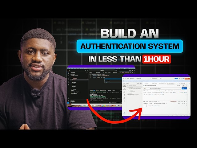 Build Your First Backend Application In Under 1 hour NodeJs, Express, MongoDB, JWT, Password Hashing