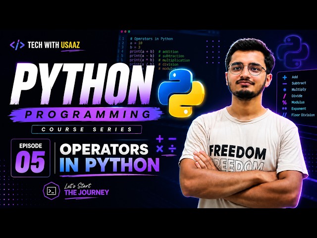 Python Operators Explained | Arithmetic, Relational & Logical Operators