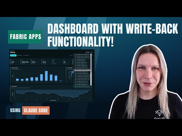 Fabric Apps Tutorial: Build a Dashboard with Write-Back Using Claude Code