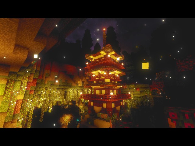 Forgot your worries, relax here... (Minecraft Music With Rain & Ambience) [4K 60FPS]