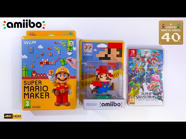 40 Days of Mario Tribute! Day 17: amiibo Mario (Modern Colours) Unboxing (30th Anniversary Figure)