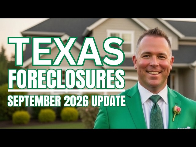The September 2026 Texas Foreclosure Update