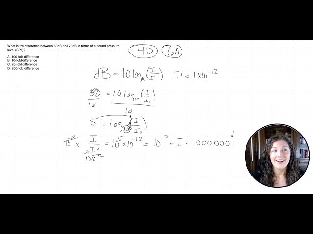 Math on The MCAT: Logarithms Part 3 - Decibels of Sound