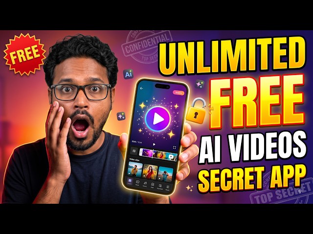 இந்த Secret Mobile App வச்சு FREE-ஆ Unlimited AI Videos பண்ணுங்க 🤯🔥 (Tamil)