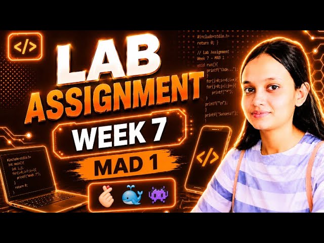 Mad 1 Lab Assignment | Week 7 | Solution | AI Gurl ……………#mad1 #iitmbs #labassignment #week7 