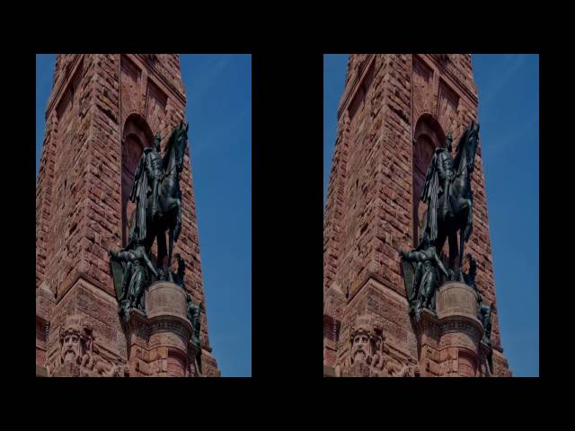 Kyffhäuser Monument for Google Cardboard in Stereoscopic 3D Video 1080p HD: Kyffhäuserdenkmal