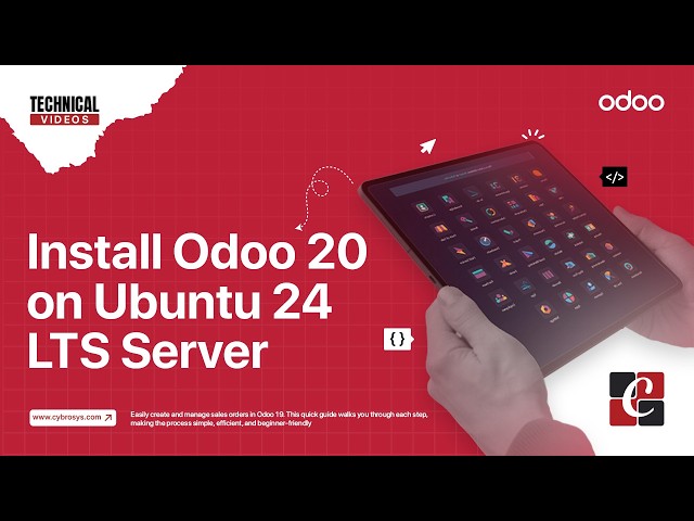How to Install Odoo 20 on Ubuntu 24 LTS Server | Installation Guide | Odoo 20 Developement Tutorials