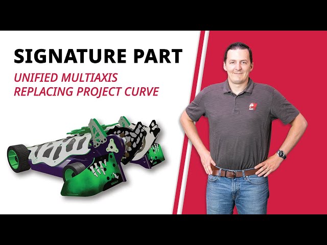 Unified Multiaxis Replacing Project Curve Toolpaths | Mastercam 2023 Signature Parts