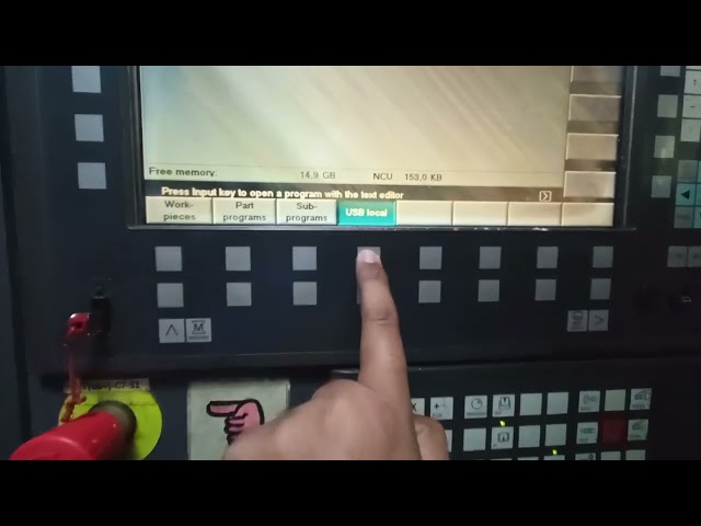 How to load programs in the Siemens 840 controller by Pendrive