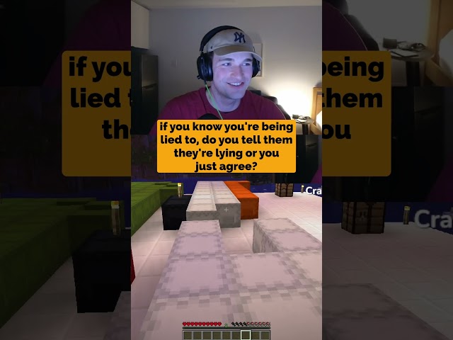 what if you know you're being lied to #minecraft