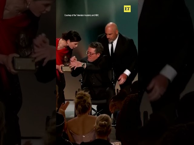 Michael J. Fox receives the Bob Hope Humanitarian Award at the #Emmys.