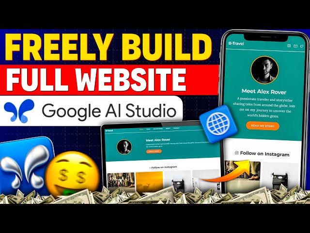 BUILD Website With Google AI Studio (FREE Hosting And Domain)
