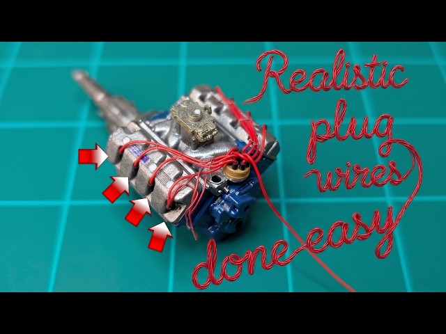 Adding scale spark plug wires & boots isn't as tough as you may think!! Here's how I do it