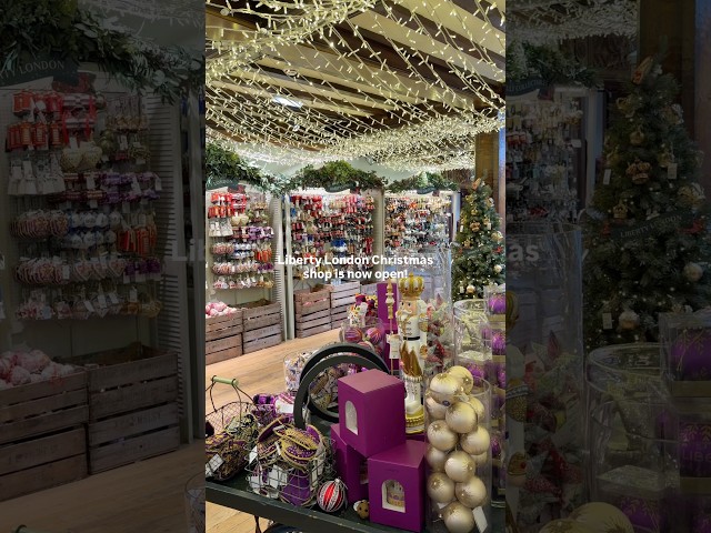 Liberty London Christmas Shop is now open! 🎄🎅🏼✨  #christmasinlondon #christmasshopping #london
