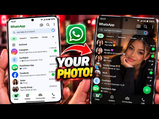 How to Add Your Photo to WhatsApp Homescreen | New WhatsApp Feature