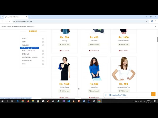 My Automation project on Automation Exercise