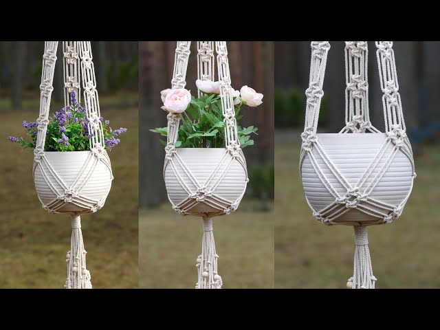 DIY Macramé Air Plant Hanger EASY Square Knot Design