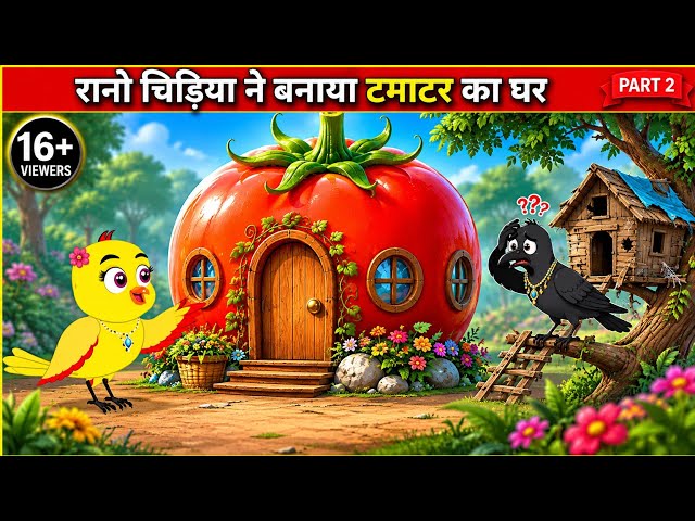 Ranu Bird's Tomato House | Part 2 | Story of Ranu Bird | Show Ranu Bird Cartoon