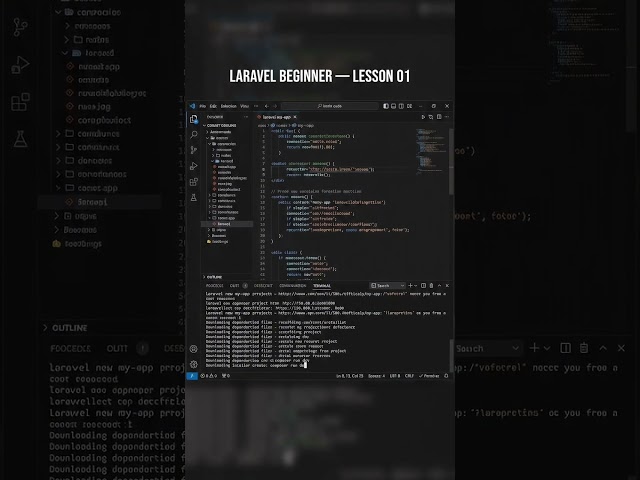 Learn Laravel from Scratch 🚀 Build Your First App in 10 Seconds! #shorts