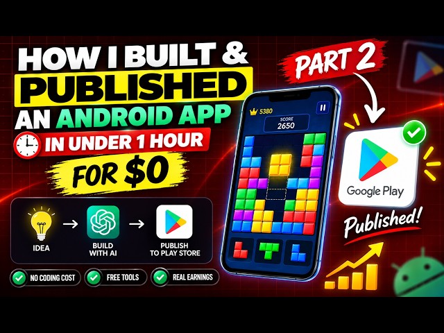 I Built & Published an Android App with AI for $0 in Under 1 Hour