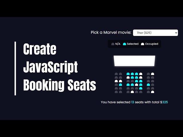 [Arabic] Create Booking Seats with Local Storage Project Using  Javascript