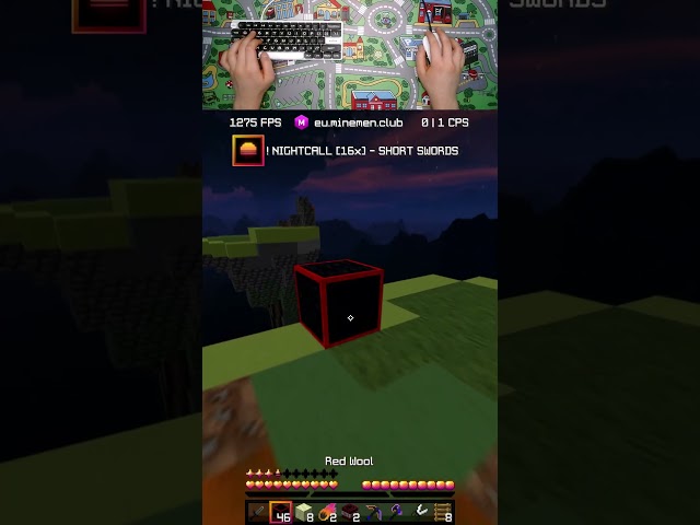 SHORT SWORDS TEXTURE PACK #shorts #viral #gaming #minecraft #minemenclub #pvp #fireballfight