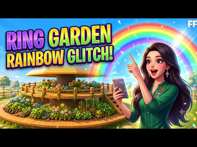 Free Fire Ring Garden Map Rainbow Glitch! 🌈 Secret Trick Revealed