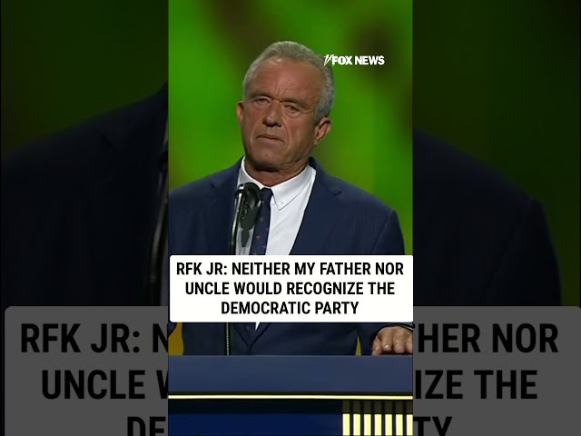 RFK Jr: My father and uncle would not recognize today's Democratic Party #shorts #fox #breaking