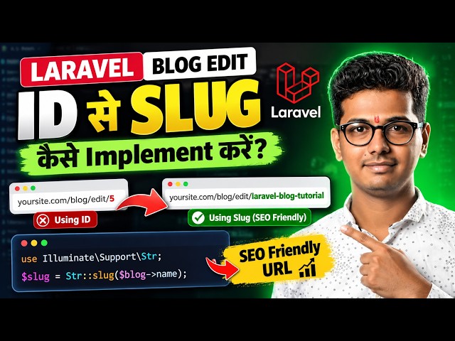 Laravel Blog Edit with SEO Slug | Convert Name to Slug Using Str::slug()